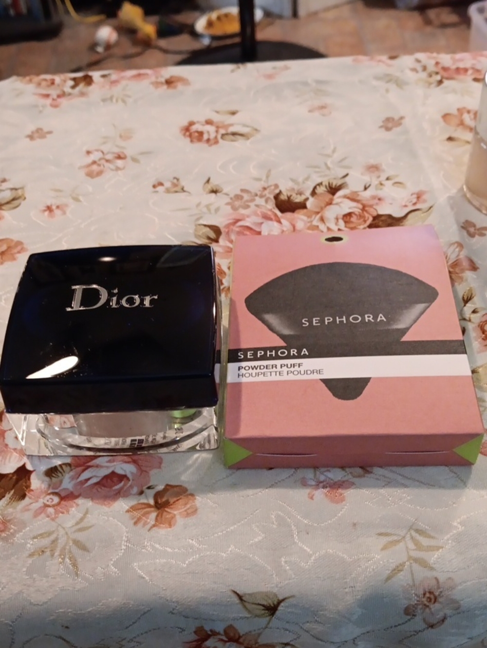 Dior Loose Setting Powder Compact in Deep Navy with Clear Base